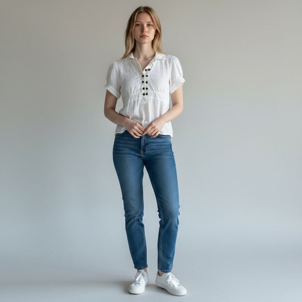 Marc By Marc Jacobs White Button-Up Top